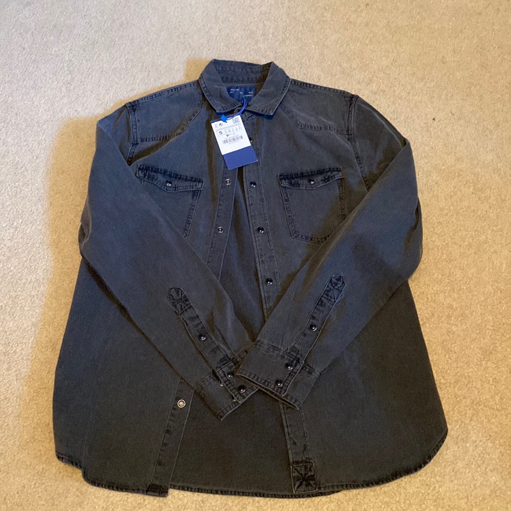 Black button down from Zara